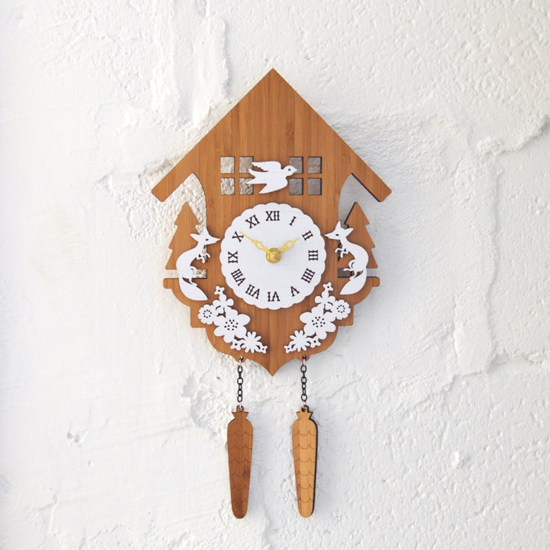 Cuckoo Clock, Modern Wall Clock, Style B image 1