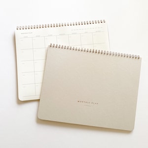 Monthly Planner, 15 Months, Undated Sheets, Calendar Task and To-Do List Planner, 8.5x11 size, Gold Spiral Bound image 7