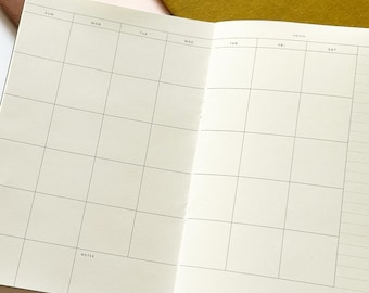 5x8 undated planner, start any time