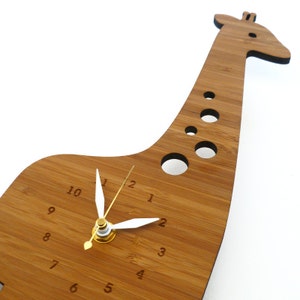 Giraffe Wall clock Animal clock Wall Clock for kids decorative clock safari theme Wall art image 3