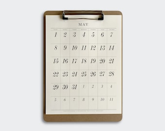 2024 Calendar / 8.5x11 / Simple Typographic Calendar