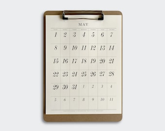 2022 2023 Calendar / 8.5x11 / Simple Typographic Calendar