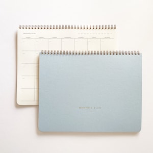 Monthly Planner, 15 Months, Undated Sheets, Calendar Task and To-Do List Planner, 8.5x11 size, Gold Spiral Bound image 6