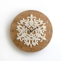 Scandinavian style wall clock, scandinavian modern decor, birdies, housewarming gifts