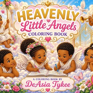 Heavenly Little Angels Coloring Book