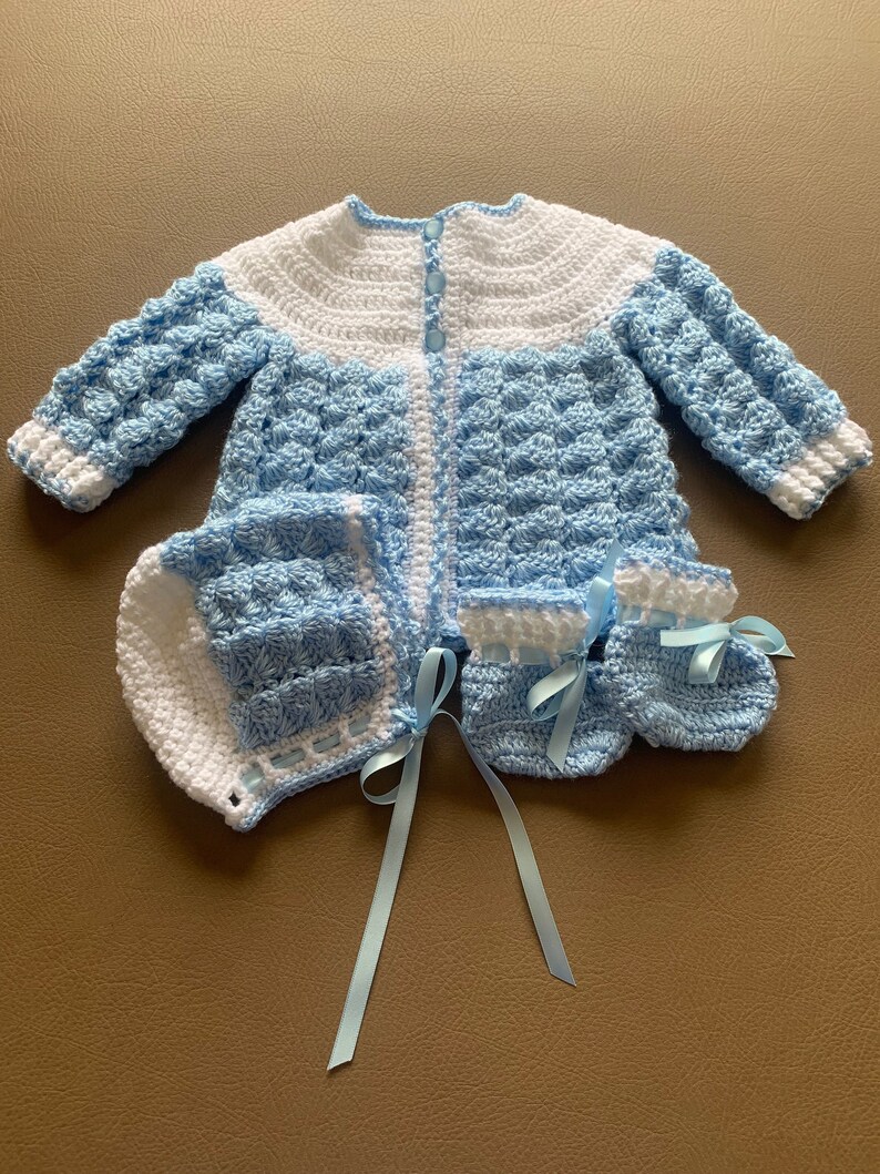 Blue Baby Boy's Sweater with Side Opening