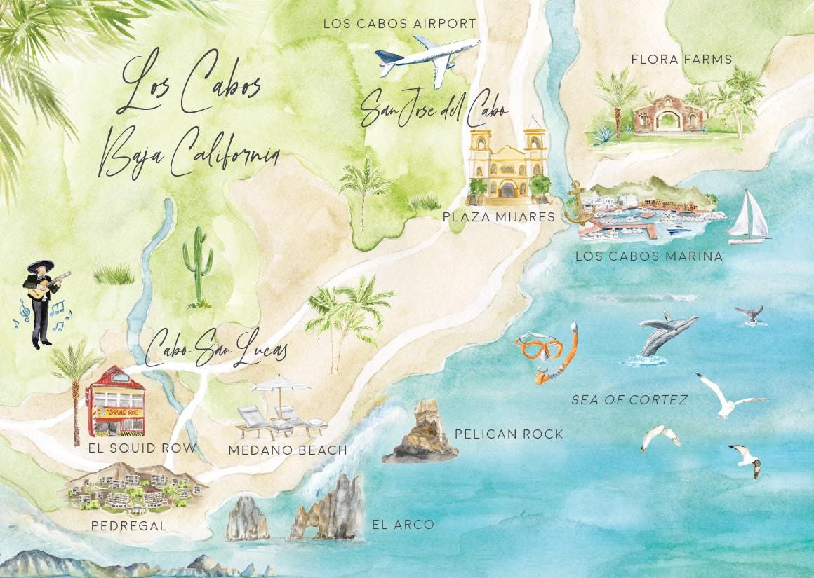 Cabo Wedding Map