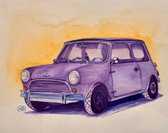 Classic Mini Cooper by Carolyn Miller Original