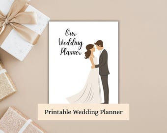 Printable Wedding Planner Binder | All-in-One Organizer for Brides | Budget Tracker, Checklist & Timeline