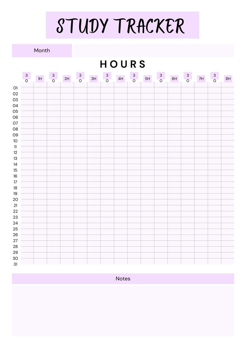 Student Planner Printable for 2026: College and High School Study ...
