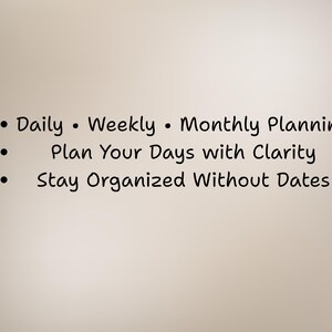 Minty Floral Digital Planner PDF Undated A4 Organizer | Daily, Weekly & Monthly Layouts image 2