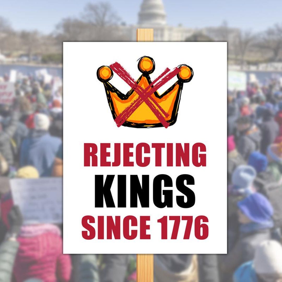 Anti Trump Protest Signs, No Kings Day Poster Signs, Anti Trump ...