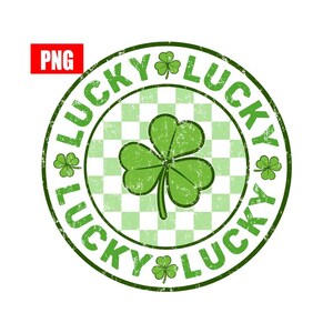 Retro Checkered Lucky St Patrick&#39;s Day Png St Patricks day png Lucky png, St Patrick St Pattys day png Retro St Patrick day png Checkered