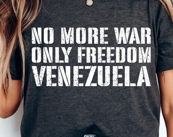 Venezuela Solidarity T-Shirt Design, Peace and Freedom (SVG, PNG)