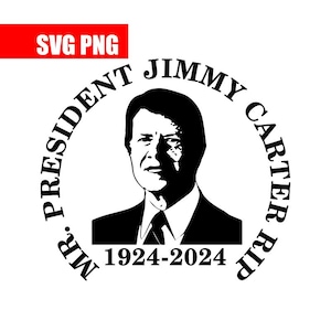 Maglietta SVG png Jimmy Carter, Jimmy Carter RIP, Maglietta Jimmy Carter, Maglietta Jimmy Carter Rip, Maglietta commemorativa Jimmy Carter RIP, Maglietta commemorativa Carter