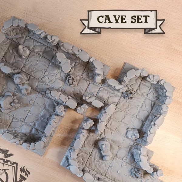 Décor de carte de jeu sur table : Caverne