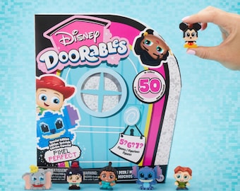 May include: A Disney Doorables Pixel Perfect special edition box set with various character figurines. The box features the Doorables logo and the text "50 to collect". The set includes pixelated figures of Disney characters, including Mickey Mouse.