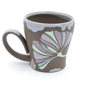 11 oz Ginkgo Mug // ginkgo leaves, coffee cup, ceramic mug, handmade pottery, clay mug, wheel thrown pottery, ginkgo leaf image 1