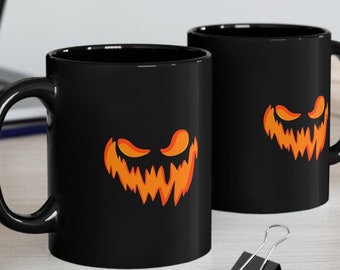 ハロウィンの不気味なカボチャマグ - 秋の飲み物にぴったり! | ハロウィンのホームデコレーション | 10 ドル以下のギフト