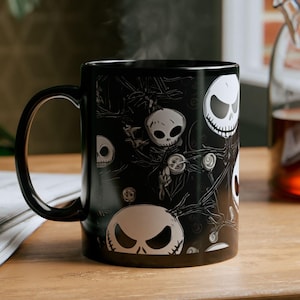 Jack Skellington inspired mug gift for Movie lovers Night before Christmas