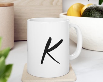 Kaffemugg med initialer | Anpassningsbar mugg | presentmugg | present till lärare | present till pappa | present till flickvän | present till make | inflyttningspresent |