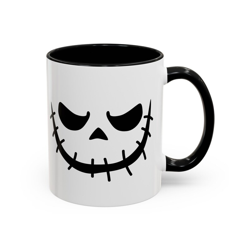 Spooky Jack Skellington Halloween-mok - fancadeau Nightmare Before Christmas | cadeaus onder de 10| cadeaus onder de 10 afbeelding 3