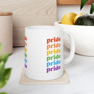 Bunter Regenbogen Pride Becher - Perfektes Geschenk für Verbündete! | Geschenke unter 10