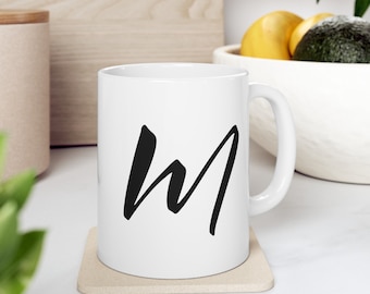 Taza de café inicial / taza de regalo / regalo para maestros / regalo para papá / regalo para novia / regalo para marido / regalo de inauguración de la casa / regalo