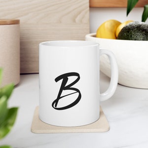 Initial Coffee Mug | birthday gift| housewarming gift | lawyer gift|| gifts under 10| gifts under 10