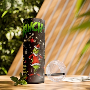 The Grinch Stole Christmas Tumbler - Fun Holiday Drinkware| gifts under 10