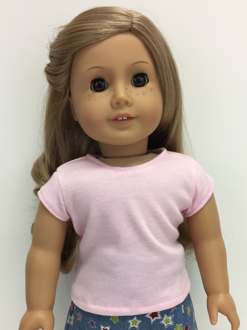 Print Legging fits 18 inch American Girl Pink Shirt Doll Clothes Fleece Vest