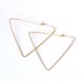 triangle heaven hammered hoops