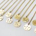 Mini constellation vacation brass zodiac necklace