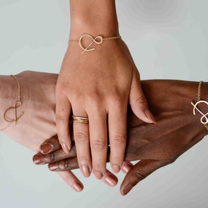 ampersand rose gold filled bracelet