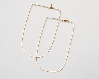 Squared Oval Hoops