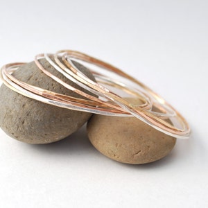 best hammered bangles SET of 4 image 2