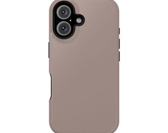 Taupe Color iPhone Magnetic Tough Case, Protective Phone Cover, Tough iPhone Case, Durable Phone Case | Personalize At No Additional Cost