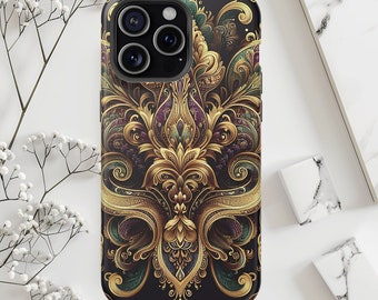 Vibrant Paisley MagSafe Tough iPhone Case | Glamour Paisley Magsafe iPhone Case | Case for iPhone 13, 14 and 15