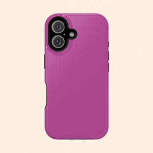 Neon Pink iPhone Magnetic Tough Case, Protective Phone Cover, Durable Phone Case | Personalize At No Additional Cost