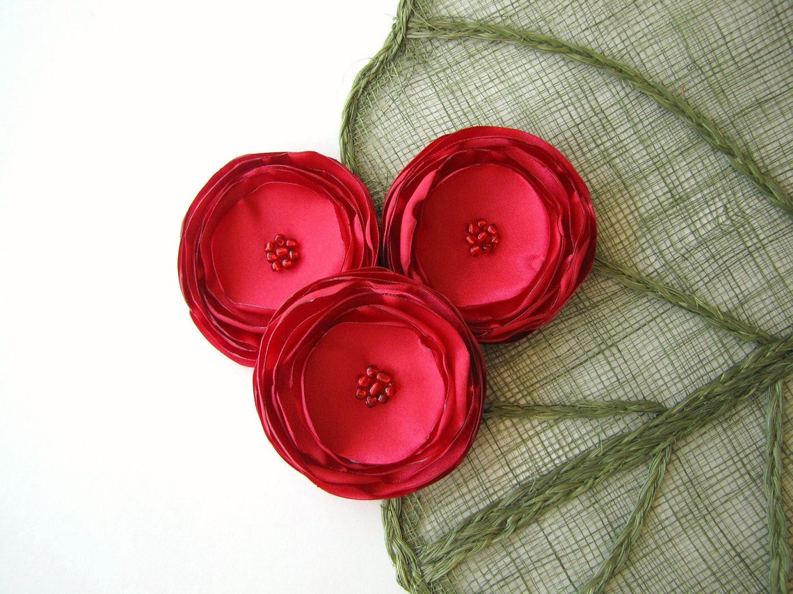 Large Fabric Flowers Silk Flowers Bulk Flowers for Wedding Etsy