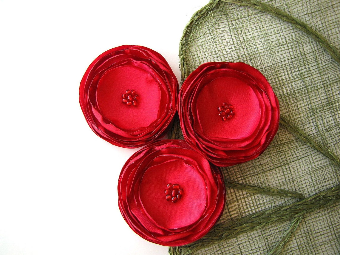 Large Fabric Flowers Silk Flowers Bulk Flowers for Wedding Etsy