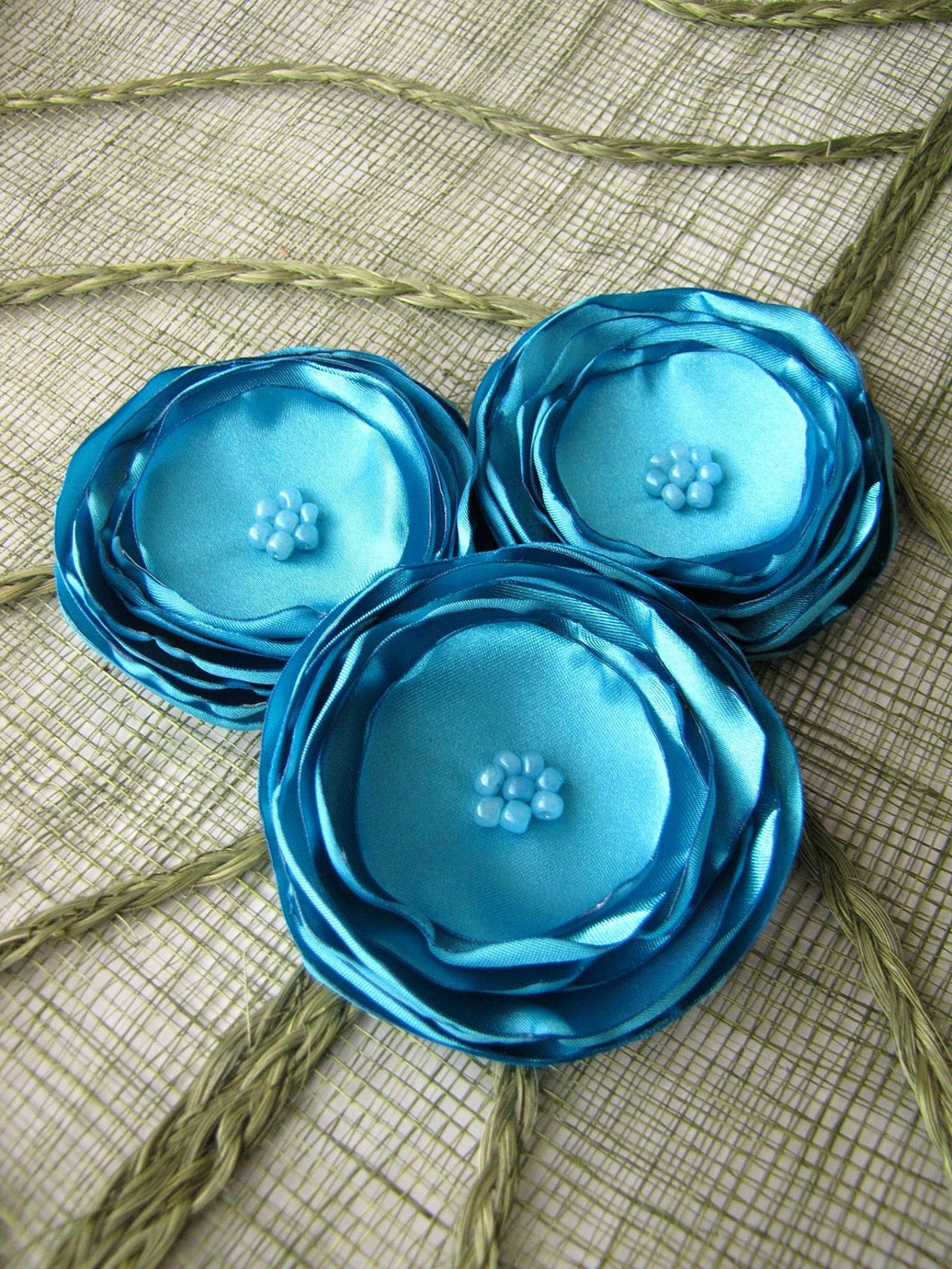 Fabric Flowers for Crafts Wholesale Flowers Satin Flower Etsy