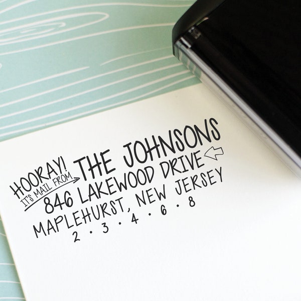 Handwriting Address Stamp, Return To Stamp, Personalized Stamp, Return address stamp, new home address stamp, DIY Addressing