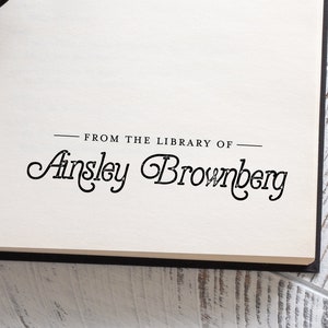 From the Library Of, Book Stamp, Personalized Teacher Stamp, Custom Library Stamp, Self-Inking Stamp