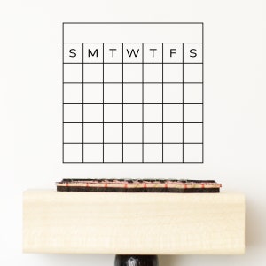 Small] Habit Tracker (Monthly Calendar)*Rubber Stamp(New Rootstock