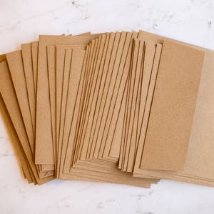 A4 envelopes, kraft or brown perfect for 4 x 6 cards set of 25 envelopes, GROCERY BAG image 1