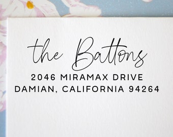 Custom Return Address Stamp - Personalized Address Stamp - Self Inking Address Stamp - Housewarming Gift