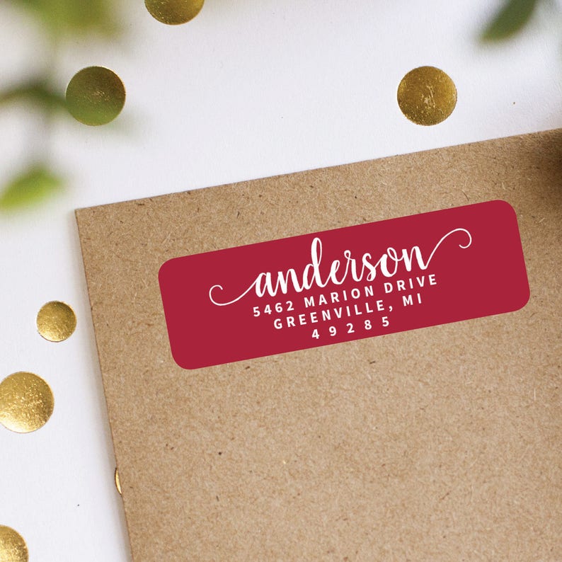 address-labels-custom-color-self-adhesive-return-address-etsy