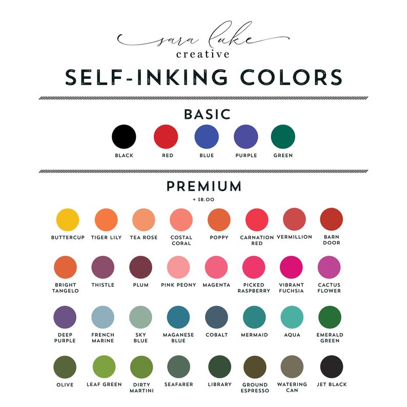 a poster with different colors of ink