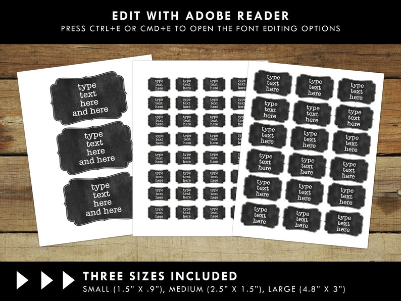 Printable pantry tags labels for spice jars and pantry items | Etsy